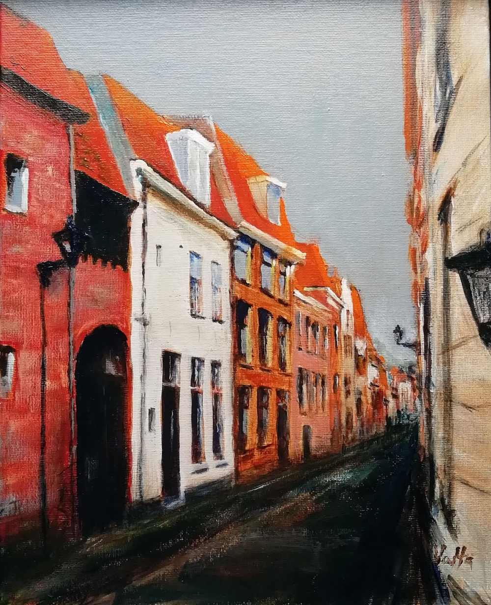 painting Walstraat in Zwolle