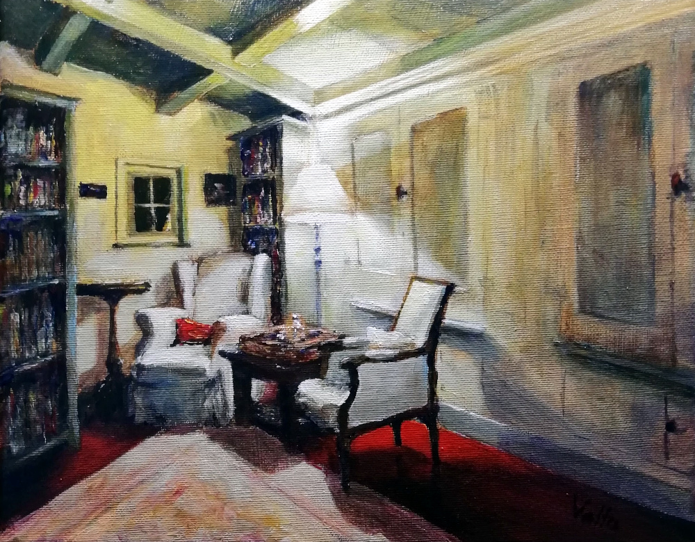 painting Amelander Interior by Night, Valta