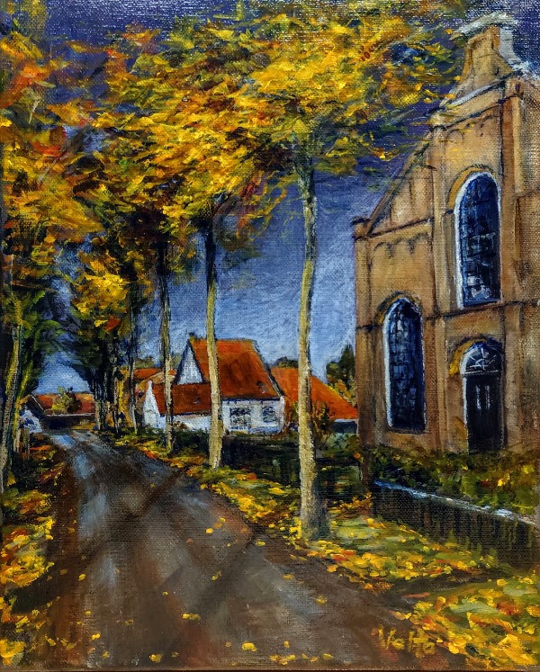 painting Herenweg te Hollum